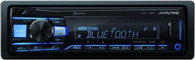 Alt view image 7 of 13 - Alpine UTE-73BT 1 DIN Advanced Bluetooth Mech Less Car Audio Digital Receiver