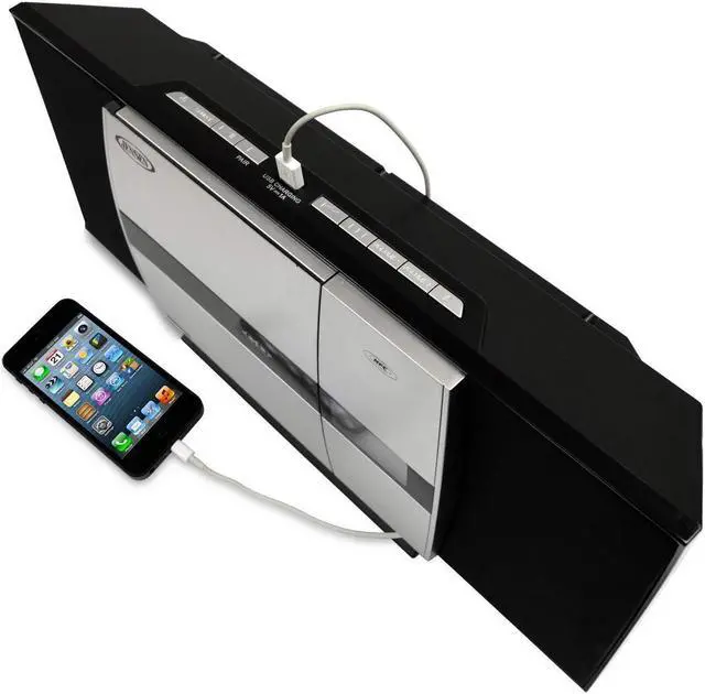 Alt view image 6 of 11 - JENSEN JBS-225 WALL MOUNTABLE BLUETOOTH CD MUSIC SYSTEM WITH DIGITAL FM TUNER