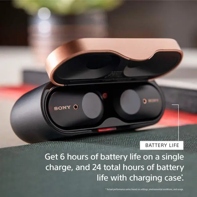 Alt view image 7 of 20 - Sony WF-1000XM3 Industry Leading Noise Canceling Truly Wireless Earbuds (White)