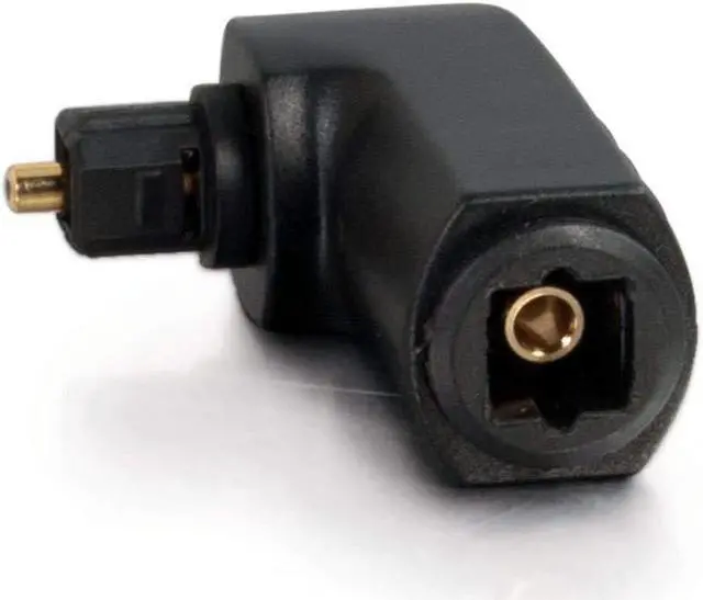 Alt view image 11 of 20 - C2G 40016 VELOCITY™ RIGHT ANGLE TOSLINK® PORT SAVER ADAPTER