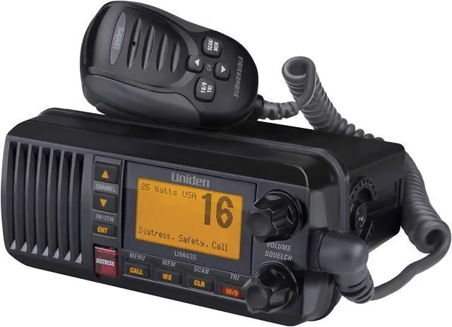 Alt view image 7 of 20 - Uniden Um435 Fixed Mount Vhf Radio Black