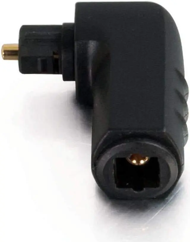 Alt view image 10 of 20 - C2G 40016 VELOCITY™ RIGHT ANGLE TOSLINK® PORT SAVER ADAPTER