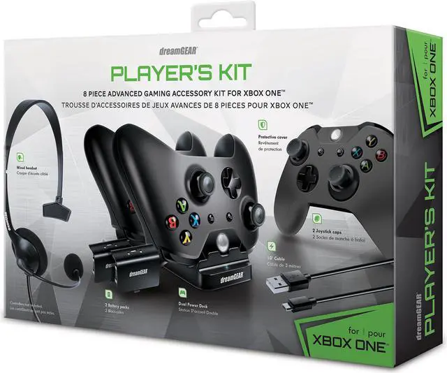 Alt view image 7 of 11 - dreamGEAR Player's Kit for Xbox One - Black