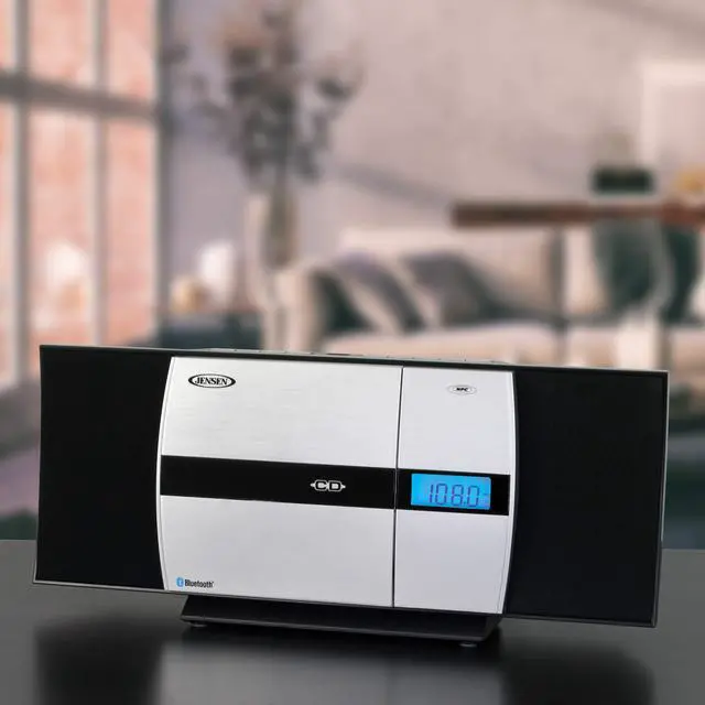 Alt view image 8 of 11 - JENSEN JBS-225 WALL MOUNTABLE BLUETOOTH CD MUSIC SYSTEM WITH DIGITAL FM TUNER