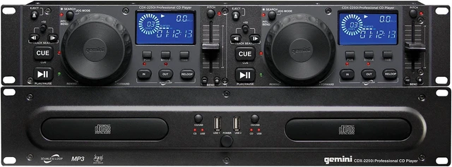 Alt view image 2 of 10 - Gemini CDX-2250i Dual CD Player