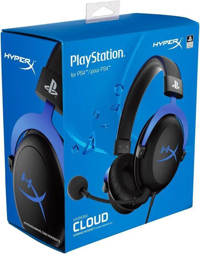 Alt view image 20 of 20 - HyperX Cloud Headset - Stereo - Blue - Mini-phone - Wired - 41 Ohm - 15 Hz - 25 kHz - Over-the-head - Binaural - Circumaural - 4.27 ft Cable - Electret, Condenser, Noise Cancelling Microphone