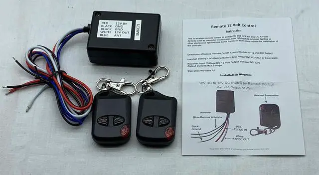 Alt view image 4 of 6 - iMBAPrice Heavy Duty 12V, 6 Amps Car and Boat Remote - Channel Wireless Control On/Off