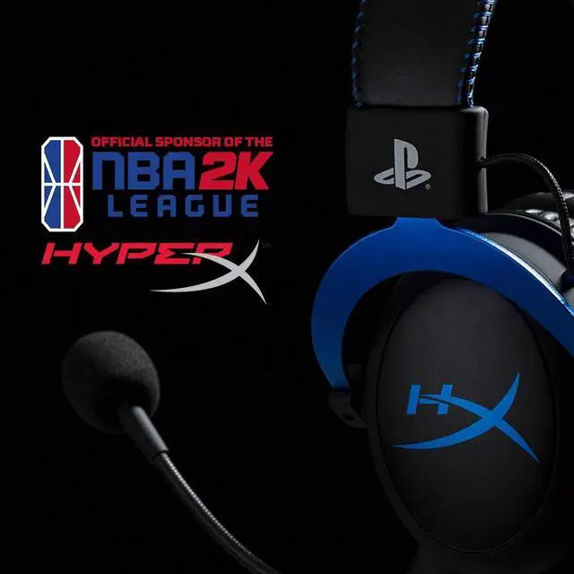 Alt view image 17 of 20 - HyperX Cloud Headset - Stereo - Blue - Mini-phone - Wired - 41 Ohm - 15 Hz - 25 kHz - Over-the-head - Binaural - Circumaural - 4.27 ft Cable - Electret, Condenser, Noise Cancelling Microphone