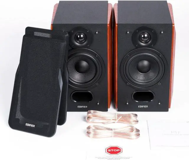 Alt view image 5 of 7 - Edifier P17 Passive Bookshelf Speakers - 2-way Speakers with Built-in Wall-Mount Bracket - Perfect for 5.1, 7.1 or 11.1 side / rear surround setup - Pair