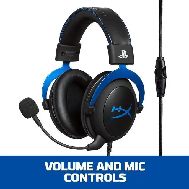Alt view image 19 of 20 - HyperX Cloud Headset - Stereo - Blue - Mini-phone - Wired - 41 Ohm - 15 Hz - 25 kHz - Over-the-head - Binaural - Circumaural - 4.27 ft Cable - Electret, Condenser, Noise Cancelling Microphone