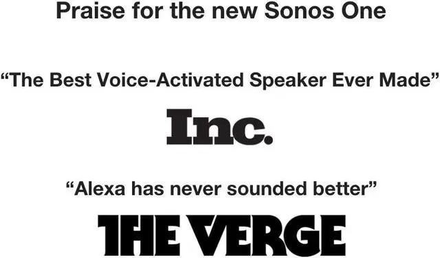 Alt view image 4 of 8 - Sonos One Smart Speaker With Alexa Built In - Black