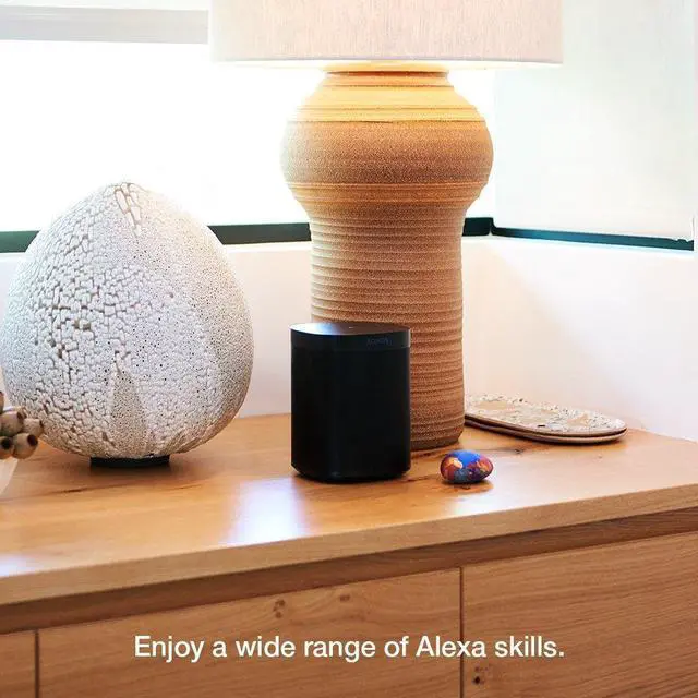 Alt view image 3 of 8 - Sonos One Smart Speaker With Alexa Built In - Black