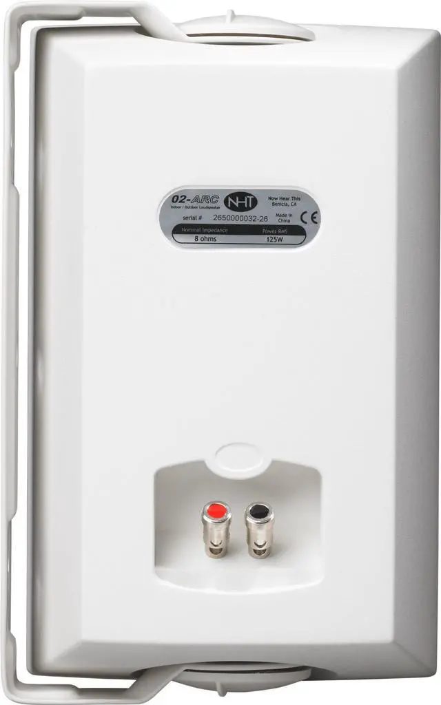 Alt view image 12 of 15 - NHT O2-ARC High-Performance Outdoor On-Wall Loudspeaker (Single, White)