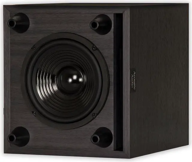 Alt view image 5 of 8 - Acoustic Audio PSW-6 Down Firing Powered Subwoofer (Black)