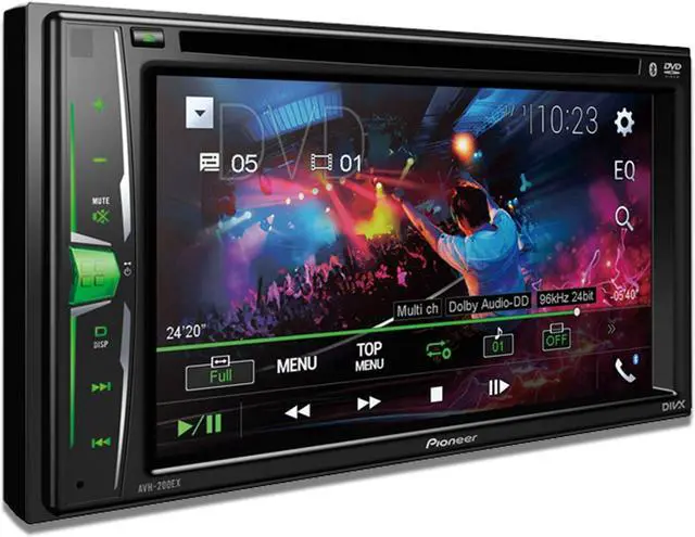 Alt view image 8 of 12 - Pioneer AVH-200EX Multimedia DVD Receiver with 6.2" WVGA Display, and Built-in Bluetooth