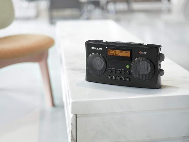 Alt view image 6 of 20 - Sangean HD Portable Radio Black HDR-16