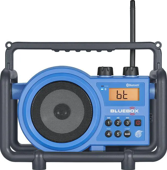 Alt view image 3 of 9 - Sangean - BB-100 - Sangean FM / AM / Bluetooth / Aux-in Ultra Rugged Digital Tuning Receiver - 5 x FM, 5 x AM PresetsLCD