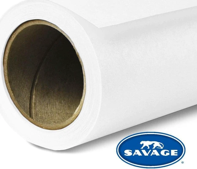 Alt view image 7 of 20 - Savage 107"x36' Widetone Seamless Background Paper - Pure White, Single