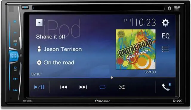 Alt view image 9 of 12 - Pioneer AVH-200EX Multimedia DVD Receiver with 6.2" WVGA Display, and Built-in Bluetooth
