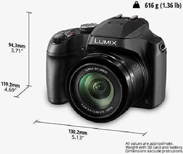 Alt view image 12 of 20 - Panasonic LUMIX FZ80 18.1MP 4K 60x Long Zoom Digital Camera