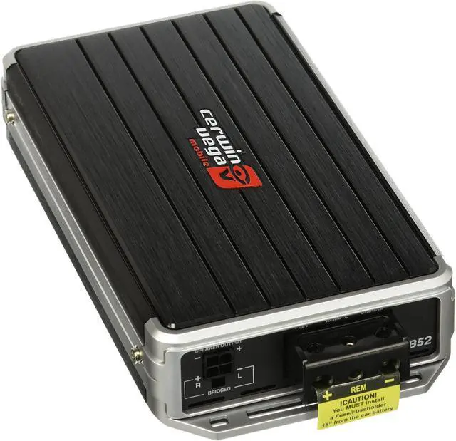 Alt view image 3 of 10 - Cerwin-Vega Mobile B52 Stealth Bomber Class D Amp (B52, 2 Channels, 1,000 Watts)