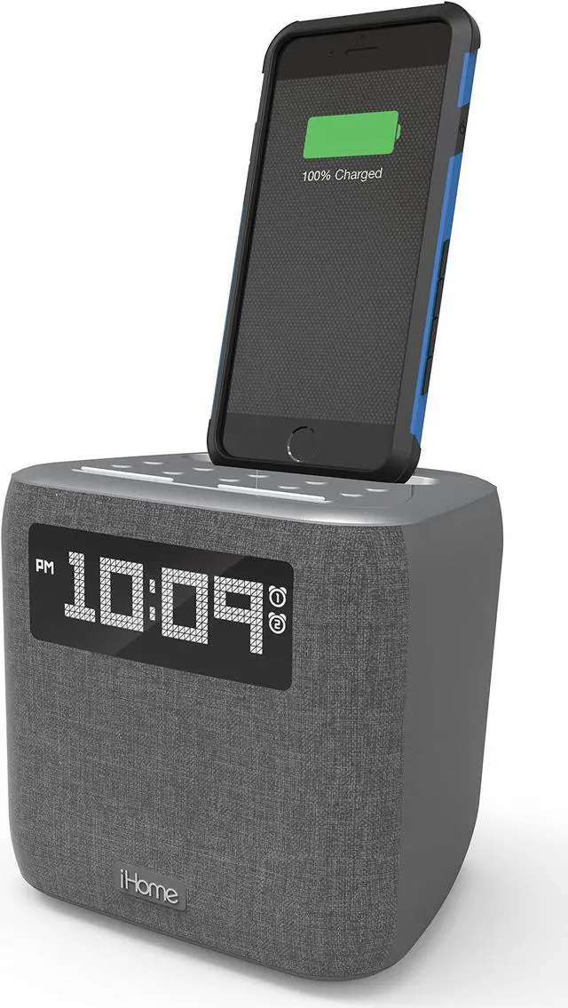 Alt view image 14 of 17 - IHOME IPL8B Stereo FM Clock Radio with Lightning Dock & Play (Black)