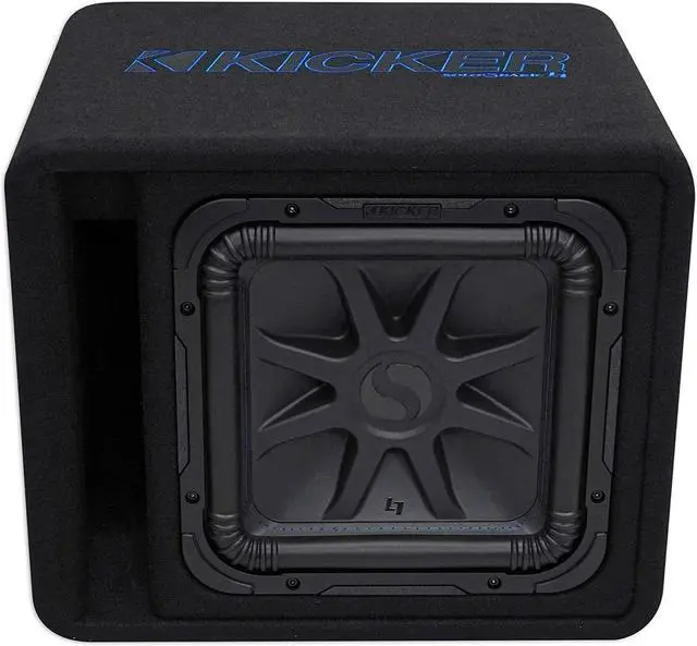 Alt view image 6 of 20 - Kicker 12" 1500W Single Loaded Solo-Baric L7S 2 Ohm Subwoofer Enclosure