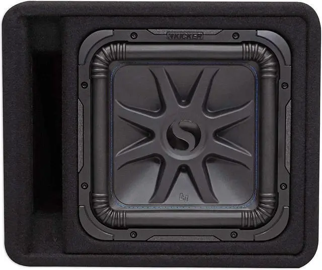 Alt view image 7 of 20 - Kicker 12" 1500W Single Loaded Solo-Baric L7S 2 Ohm Subwoofer Enclosure