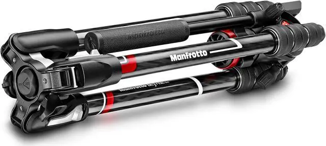 Alt view image 11 of 20 - Manfrotto Befree Live Carbon Fiber Video Tripod Kit with Video Head & Case