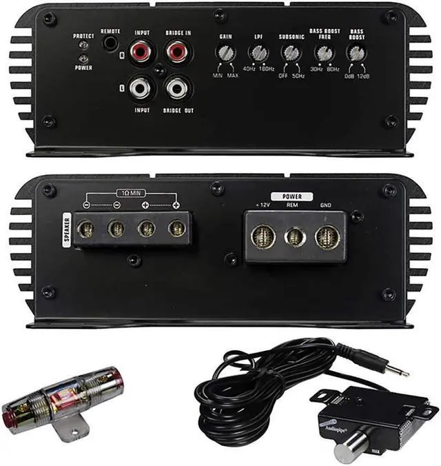 Alt view image 10 of 17 - Audiopipe APMI-1300 Car Amplifier - 1024 W RMS - 1 Channel - Class D