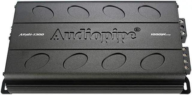 Alt view image 9 of 17 - Audiopipe APMI-1300 Car Amplifier - 1024 W RMS - 1 Channel - Class D