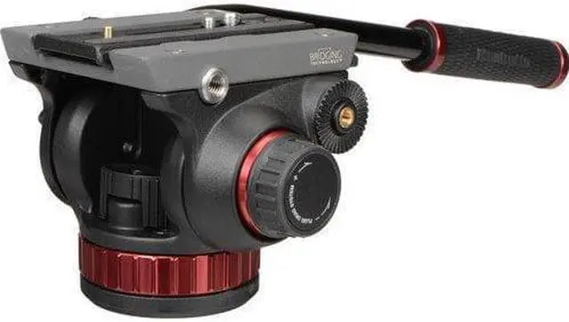 Alt view image 13 of 20 - Manfrotto MVH502AH Fluid Video Head with MT055XPRO3 Aluminum 3-Section Tripod