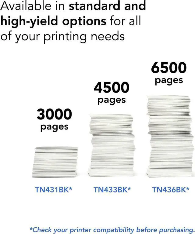 Alt view image 7 of 19 - Brother TN436BK Original Super High-Yield Black Toner Cartridge