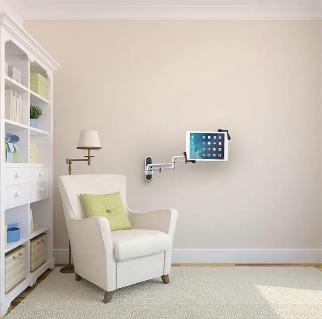 Alt view image 13 of 20 - CTA Digital PAD-ATWM Articulating Wall Mount for iPad(R)/Tablet