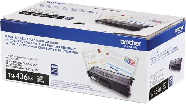 Alt view image 5 of 19 - Brother TN436BK Original Super High-Yield Black Toner Cartridge