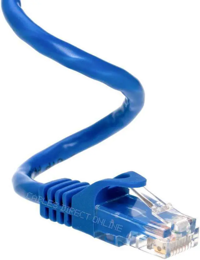Alt view image 7 of 16 - Cables Direct Online Cat5e 75FT Ethernet Patch Cable, 350MHz - Compatible with PC, Laptop, Modem, Router, TVs, Printers, Consoles for Home/Office, Blue