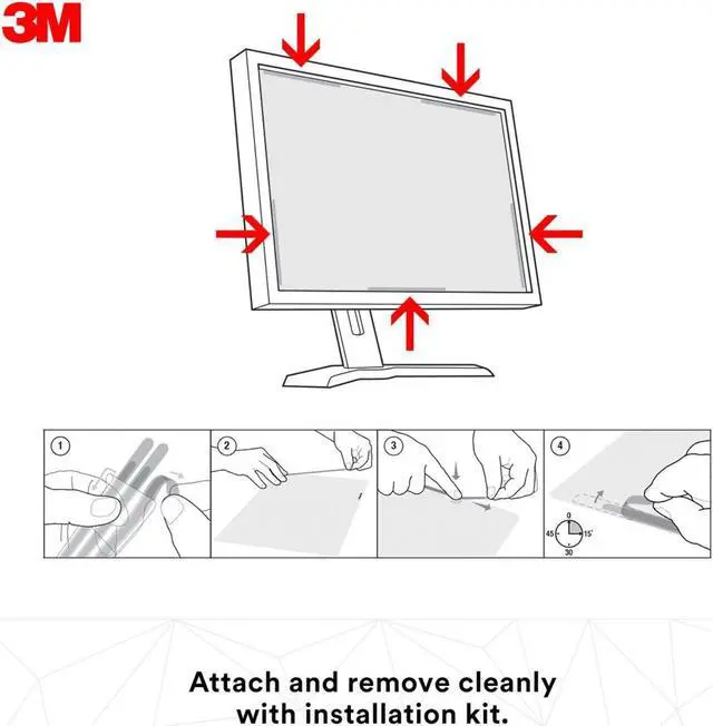 Alt view image 7 of 20 - 3M Frameless Notebook/Monitor Privacy Filters for 34 Widescreen Monitor 21:9