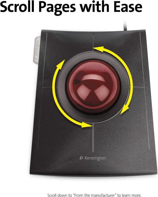 Alt view image 5 of 8 - Kensington SlimBlade Trackball Mouse (K72327US)