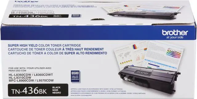 Alt view image 4 of 19 - Brother TN436BK Original Super High-Yield Black Toner Cartridge