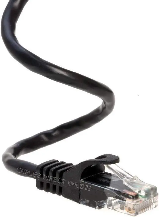 Main image of Cables Direct Online Cat5e 100FT Ethernet Cable  RJ45 Networking for Xbox, PC, PS4, Modem, Router  Black