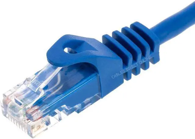 Alt view image 3 of 16 - Cables Direct Online Cat5e 75FT Ethernet Patch Cable, 350MHz - Compatible with PC, Laptop, Modem, Router, TVs, Printers, Consoles for Home/Office, Blue