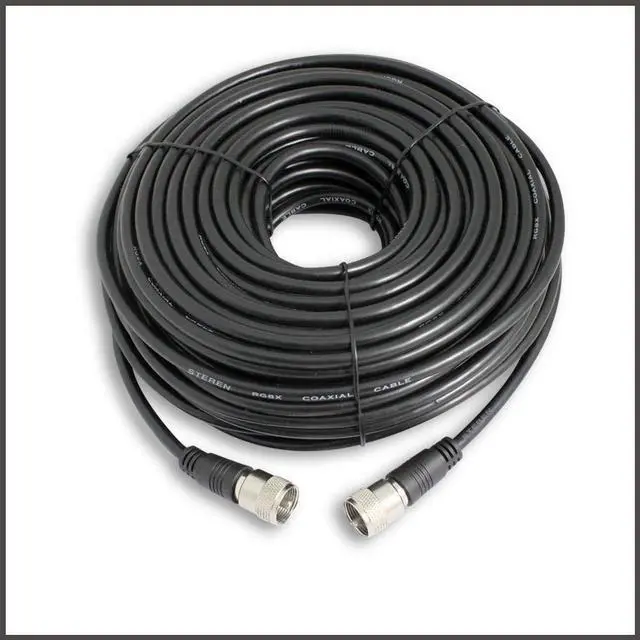 Alt view image 5 of 10 - steren 205700 100feet uhfuhf minirg8x patch cable, black