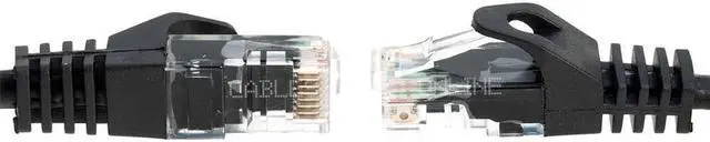 Alt view image 4 of 7 - Cables Direct Online 50ft Cat5e Ethernet Patch Cable, RJ45 Connectors, Black