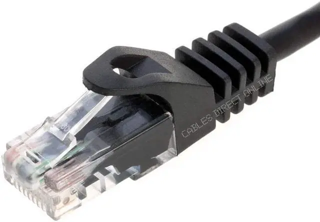 Alt view image 2 of 7 - Cables Direct Online 50ft Cat5e Ethernet Patch Cable, RJ45 Connectors, Black