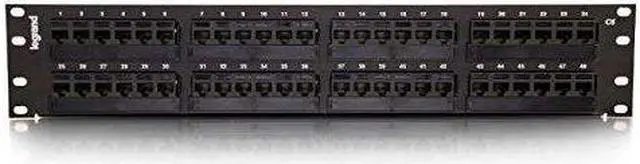 Alt view image 8 of 15 - C2G 37200 48-PORT CAT6 110-TYPE PATCH PANEL