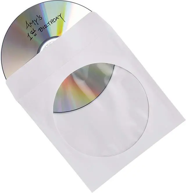 Alt view image 5 of 16 - 100PK CD/DVD PAPER SLEEVES WITH