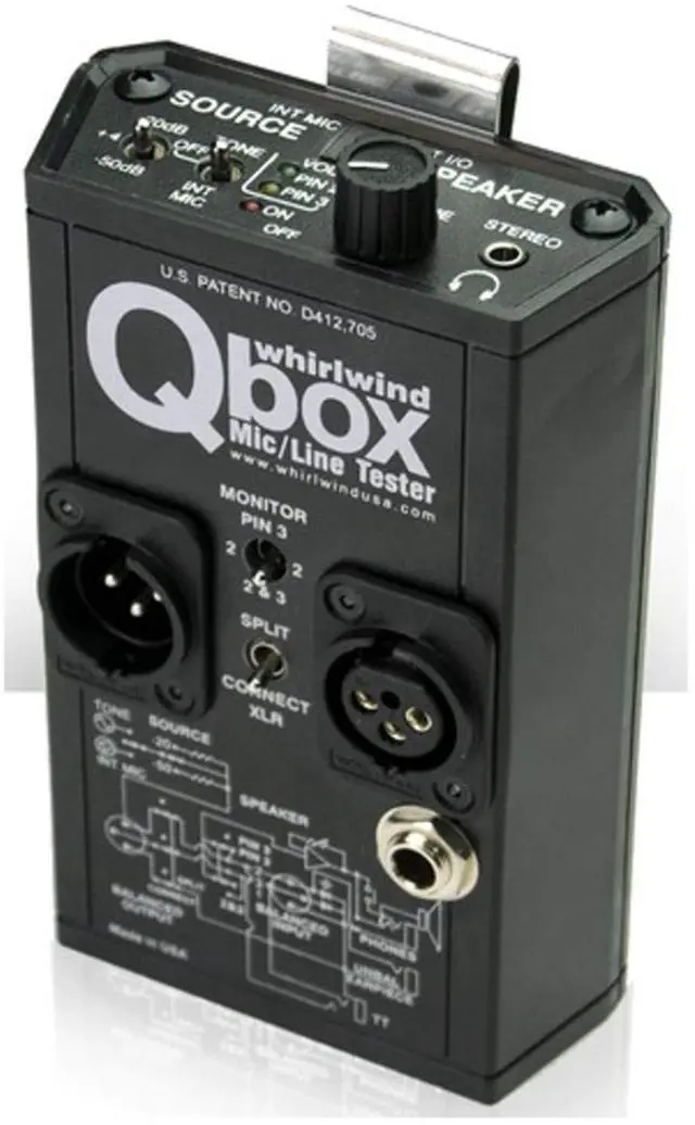 Alt view image 5 of 10 - Whirlwind Qbox REV 2 Mic and Line Tester