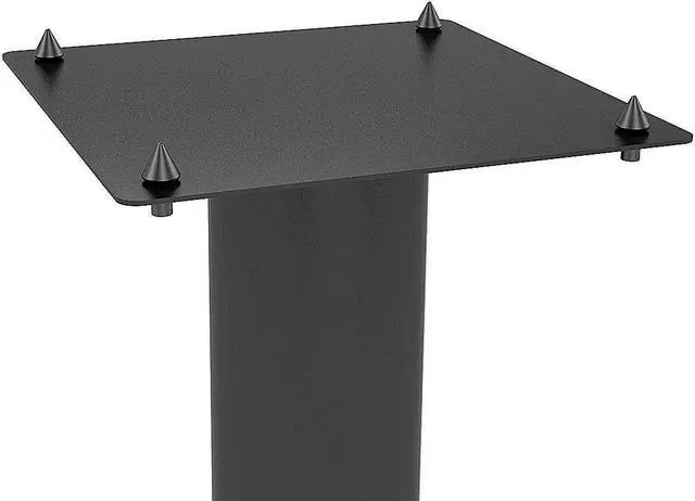 Alt view image 5 of 10 - Atlantic Speaker Stands for Bookshelf Speakers up to 20 lbs - Pair (Black)
