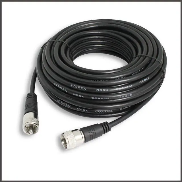 Alt view image 4 of 10 - steren 205700 100feet uhfuhf minirg8x patch cable, black