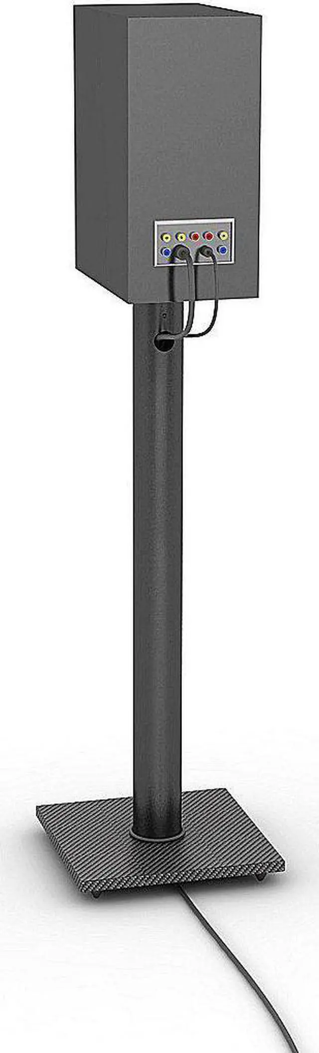 Alt view image 8 of 10 - Atlantic Speaker Stands for Bookshelf Speakers up to 20 lbs - Pair (Black)